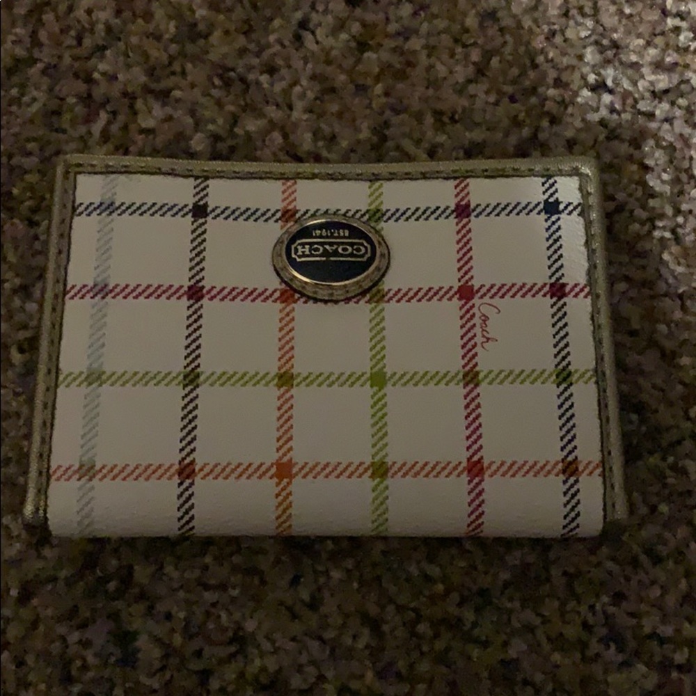 Coach fold in half ID wallet
